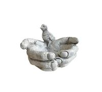 CAZSTYK Mangeoire à oiseaux en résine en forme de main pour le jardin, la faune et l'habitat - Grande mangeoire pour oiseaux - Taille L