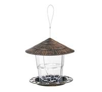 CAZSTYK Mangeoire ronde mobile pour oiseaux - 55,9 x 40,6 x 55,9 cm - Construction résistante aux intempéries - Idéale pour les sorties dans la cour, la randonnée, la faune