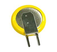 CAZSTYK Metal Solder Tab ML1220 Pile bouton 3 V avec broche à souder pour horloge de secours et instrument de précision Batterie rechargeable avec broche pliable