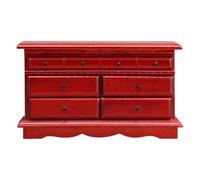 CAZSTYK Meuble miniature en bois blanc à 4 tiroirs pour maisons de poupée 1/12