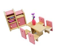 CAZSTYK Meubles de salle à manger Maison de poupées miniatures Accessoires de jeu de simulation Scène de vie Jeu de rôle Hobby Collection Maisons de poupées Mobilier miniature