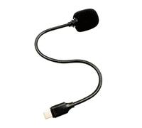 CAZSTYK Microphone col de cygne en métal avec coupe-vent, réduction pour conférence, podcasts, streaming, micros compatibles USB C pour téléphone