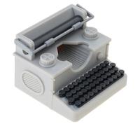 CAZSTYK Modèle de Machine à écrire avec Touches Mobiles, D | Ornement de bureau à collectionner pour présentoirs de maisons de poupées et cadeaux créatifs, accessoire de