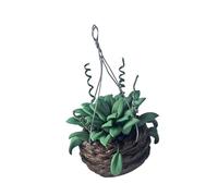 CAZSTYK Modèle de plante miniature en pot à suspendre pour décoration de maison de poupée 1/12, bureau, scène, salon, paysage, accessoires de maison de poupée