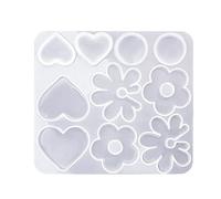 CAZSTYK Moules 3D irréguliers en silicone pour boucles d'oreilles - Moule en résine époxy - Pour bricolage de pendentifs en résine - Outil de fabrication de bijoux et porte-clés - Antiadhésif