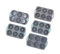 CAZSTYK Moules à pâtisserie polyvalents en silicone pour les besoins de cuisson, résistance à la chaleur, nettoyage facile, petit tube cannelé de qualité alimentaire, moule à gâteau facile à démouler