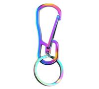 CAZSTYK Mousqueton en acier inoxydable pour porte-clés, clip de ceinture très résistant, crochet à libération rapide