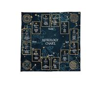 CAZSTYK Nappe de divinations, constellations, astrologie, tarots, nappe, autel, tissu de divinations, accessoire de jeu de société, motif constellations, tarots, carte, nappe spirituelle