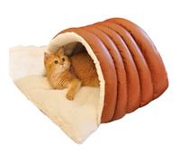 CAZSTYK Nid coupe-vent avec rembourrage confortable en cuir synthétique et coton PP pour une utilisation en hiver, abri portable pour intérieur et extérieur, lit isotherme en forme de pain pour petits