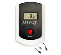 CAZSTYK Ordinateur d ' Exercice LCD avec indicateurs de Temps et de | Boîtier ABS et blanc, bouton de mode rouge, affichage LCD de l ' heure et de la vitesse, indicateurs de distance