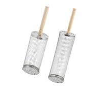 CAZSTYK Panier de barbecue de grande capacité en acier inoxydable avec poignée amovible pour un chauffage uniforme parfait pour les barbecues familiaux