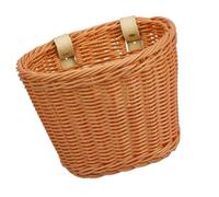 CAZSTYK Panier de vélo pour garçons et filles - Guidon avant en imitation rotin tissé - Accessoires de cyclisme - Guidon avant pour l'extérieur