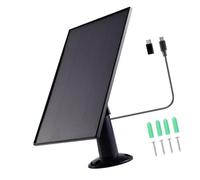 CAZSTYK Panneau de charge solaire 3 W 5 V pour caméras de sécurité extérieures et sonnettes, design laminé PET résistant aux intempéries