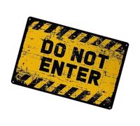 CAZSTYK Panneau « Do Not Enter », 30,5 x 20,3 cm, panneau d'avertissement « Keep Out Not Entry, » intérieur/extérieur, résistant à la décoloration et aux intempéries, en métal résistant aux