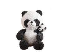 CAZSTYK Peluche Animal Pingouin-Panda Canard 30cm, Mother and Child pan | Marionnette assise douce, jeu Parent-enfant, accessoires interactifs, histoire de la maternelle, fête de mariage à