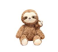 CAZSTYK Peluche Animal Pingouin-Panda Canard 30cm, Mother and Child slo | Marionnette assise douce, jeu Parent-enfant, accessoires interactifs, histoire de la maternelle, fête de mariage à