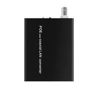 CAZSTYK Petit EOC PoE Coaxiaux vers Internet Extender avec boîtier en acier pour une transmission d'informations protégée et rapide Coaxiaux PoE vers Internet Extender