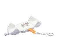 CAZSTYK Petite boîte à bijoux avec fermeture à pression, support pour bagues de couple, étui à bijoux en velours, convient pour les voyages et les cadeaux