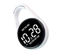 CAZSTYK Petite montre de poche électronique à LED à suspendre avec contrôle tactile et porte-clés à piles pour sacs à dos, ceintures, montre de poche
