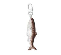 CAZSTYK Pince à cheveux en forme de poisson séché - Accessoire de coiffe - Porte-clés créatif pour sac à main