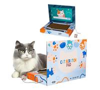 CAZSTYK Planche de meulage créative pour ordinateur portable avec griffes de chats - Panneau de fibres ondulées stables pour un usage domestique - Poids léger