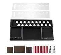 CAZSTYK Plateau à outils de réparation en métal à 2 niveaux pour écrous et vis de rangement, support d'organisation pour pièces RCSpare, RCmodel vis, RCmodel