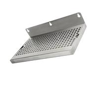 CAZSTYK Plateau d'égouttage rectangulaire en acier inoxydable de qualité commerciale avec support mural, nettoyage et esthétique élégante