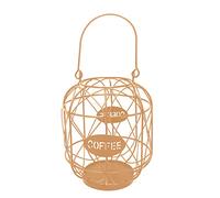 CAZSTYK Porte-café à expresso, présentoir en fer, Rose Red Gold | de stockage de dosettes de café, organisateur de cuisine, sachets de thé, sachets de sucre, accessoires de