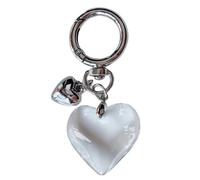 CAZSTYK Porte-clés élégant en forme de cœur avec breloque pour sac en alliage, 1, As detailed discription