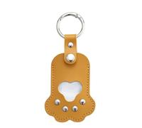 CAZSTYK Porte-clés souvenir en cuir pour poils d'animaux de compagnie, médaillons commémoratifs pour ranger les poils de chiens, chats, jolis cadeaux pour perte d'animaux de compagnie, pendentifs de