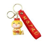 CAZSTYK Porte-clés tendance en résine robuste avec inscription « Year of the Snake » en forme de zodiaque chinois