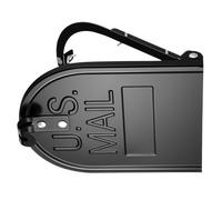 CAZSTYK Porte de boîte aux lettres en métal robuste de 15,2 cm, 15,2 cm, 10,2 x 20,3 cm, redoutable pour boîtes aux lettres standard en brique standard, installation rapide