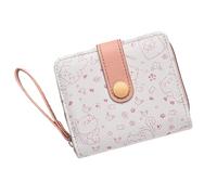 CAZSTYK Portefeuille compact avec lanière et plusieurs emplacements pour cartes, pratique, en cuir synthétique, léger pour un usage quotidien, portefeuille imprimé chats, b