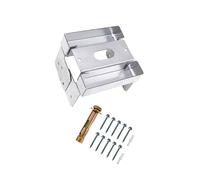 CAZSTYK Poteau en acier galvanisé de 20,3 x 20,4 cm avec design flexible et pied en béton renforcé pour plus de résistance