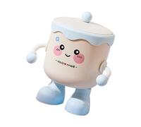 CAZSTYK Poubelle de bureau compacte couverte pour papeterie, cosmétiques, stylos, gain de place, bac de rangement de bureau miniature avec couvercle