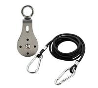 CAZSTYK Poulie d'entraînement compacte à roulement lisse avec câble en nylon de 2 m pour équipement d'entraînement pivotant, bloc de corde de levage