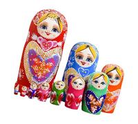 CAZSTYK Poupées gigognes Russes Matryoshka 10 Couches, Bois Peint à la | Poupées Babushka artisanales, cadeaux souvenirs à collectionner, figurines artisanales d ' art traditionnel