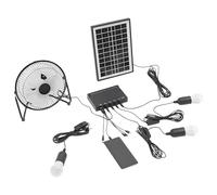 CAZSTYK Power Solar Ventilateur solaire rechargeable USB 20,3 cm pour la randonnée