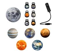 CAZSTYK Projecteurs rotatifs de systèmes solaires multiples, mode céleste, veilleuse USB pour méditations, projecteurs d'étoiles spatiales