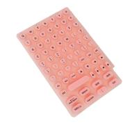 CAZSTYK Protections de clavier en silicone pour femme avec ongles longs, plusieurs couleurs en option et dos adhésif sécurisé, améliorations colorées du clavier