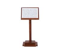 CAZSTYK Pupitre miniature en bois à l'échelle 1/12 pour maison de poupée, accessoires de décor de scène miniature pour maison de poupée
