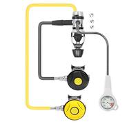 CAZSTYK Régulateur de respiration de plongée avec affichage de la pression d'air en temps réel Régulateur de plongée 1ère étape pour la plupart des débutants