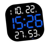 CAZSTYK Réveil numérique à LED avec moniteur de température et d'humidité, télécommande minuteur pour la maison, la chambre à coucher, grand écran