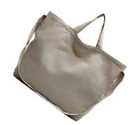 CAZSTYK Sac à bandoulière élégant en nylon avec grande capacité pour les trajets quotidiens, les voyages ou le shopping, bandoulière réglable pour étudiant et école, beige, Medium
