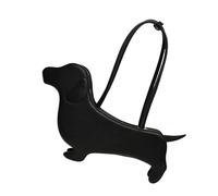 CAZSTYK Sac à bandoulière en cuir PU avec motif teckel unique pour les amoureux des chiens et les femmes à la mode, Noir , One Size