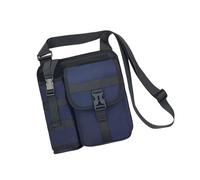 CAZSTYK Sac à bandoulière léger avec plusieurs compartiments résistant à l'eau Oxford Sac de poitrine décontracté Crossbnody Sac à main pour voyage à l'épaule, bleu