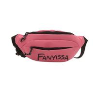 CAZSTYK Sac à bandoulière pour le voyage et le shopping, sac banane en nylon, rose