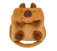 CAZSTYK Sac à dos Capybara en peluche avec motif animal mignon de dessin animé pour poupées en peluche sac à bandoulière pour étudiants adolescents sac d'école sac à main à bandoulière, Étui à rabat