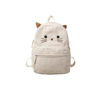 CAZSTYK Sac à dos en Cordurog de dessin animé pour femme - Grande capacité - Sac à dos avec bandoulière réglable - Sac à dos de voyage pour usage quotidien, blanc, Beauté de masse
