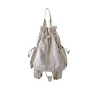 CAZSTYK Sac à dos moderne unisexe extensible avec cordon de serrage sur le dessus, compartiment pour ordinateur portable, école, activités de plein air, sac à bandoulière unisexe, beige, Beauté de